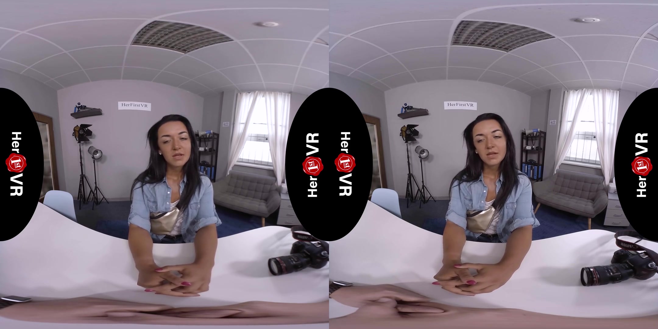 Zuzu Sweet - VR Casting - Shaved Amateur Striptease POV Fuck