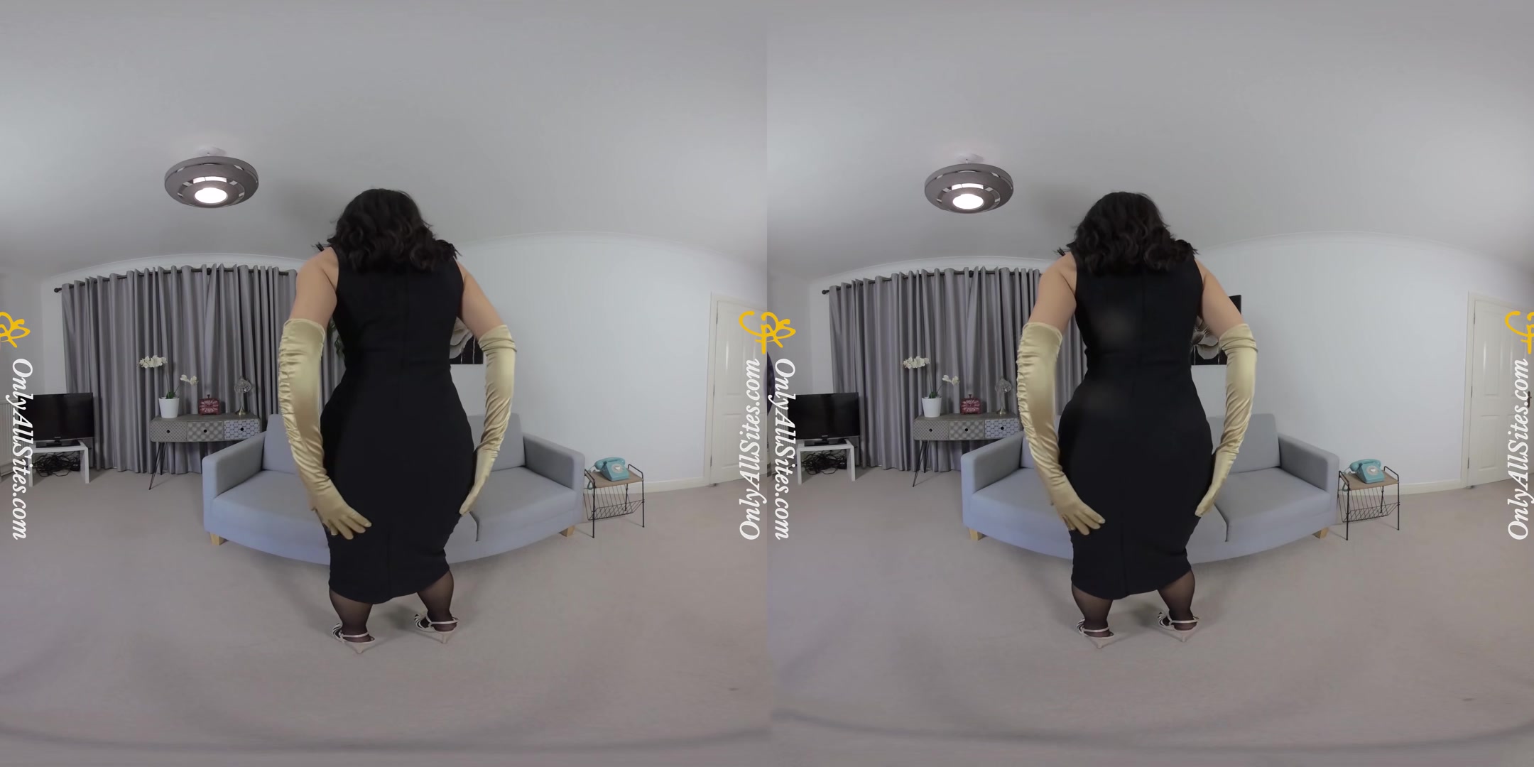 Bonnie - In Black Dress - OnlyTease
