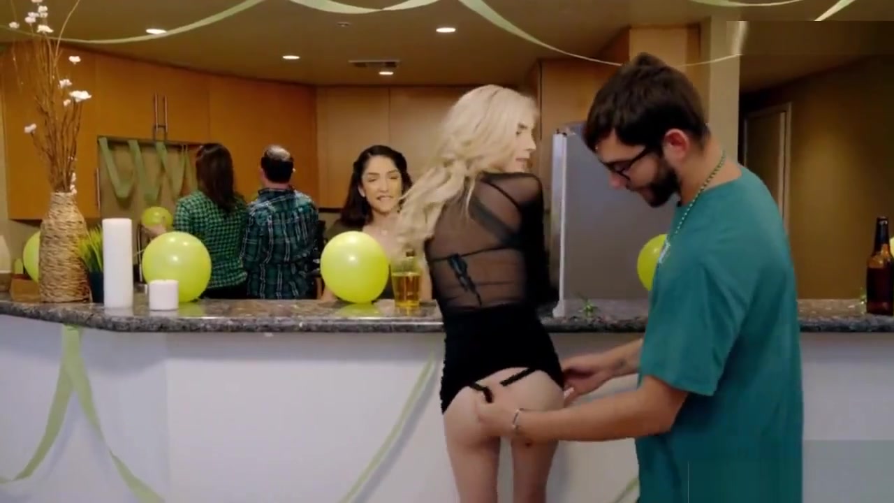 Both stepsisters fucked at a party by their stepbro