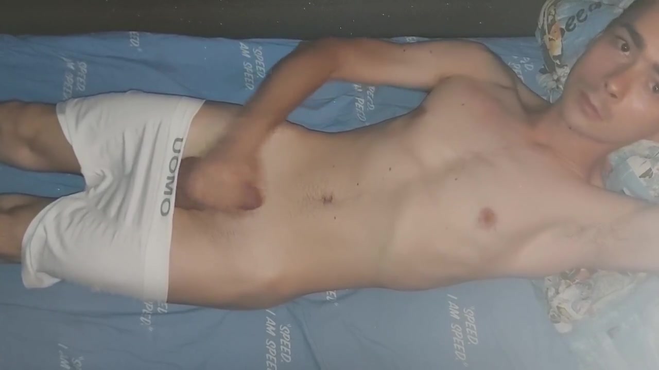 Sensual Masturbation In White Boxers