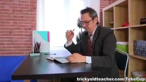 Kristina is a sexy student 18+ who will suck her teachers cock for a better grade.