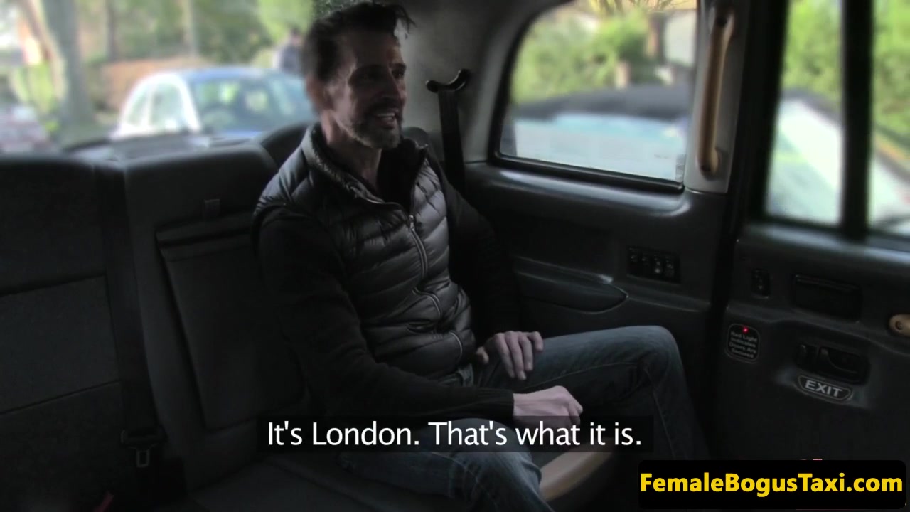 Uk busty cabbie pumped on backseat in public