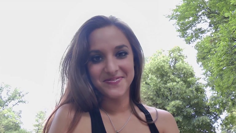 Real outdoor fuck with sexy chick