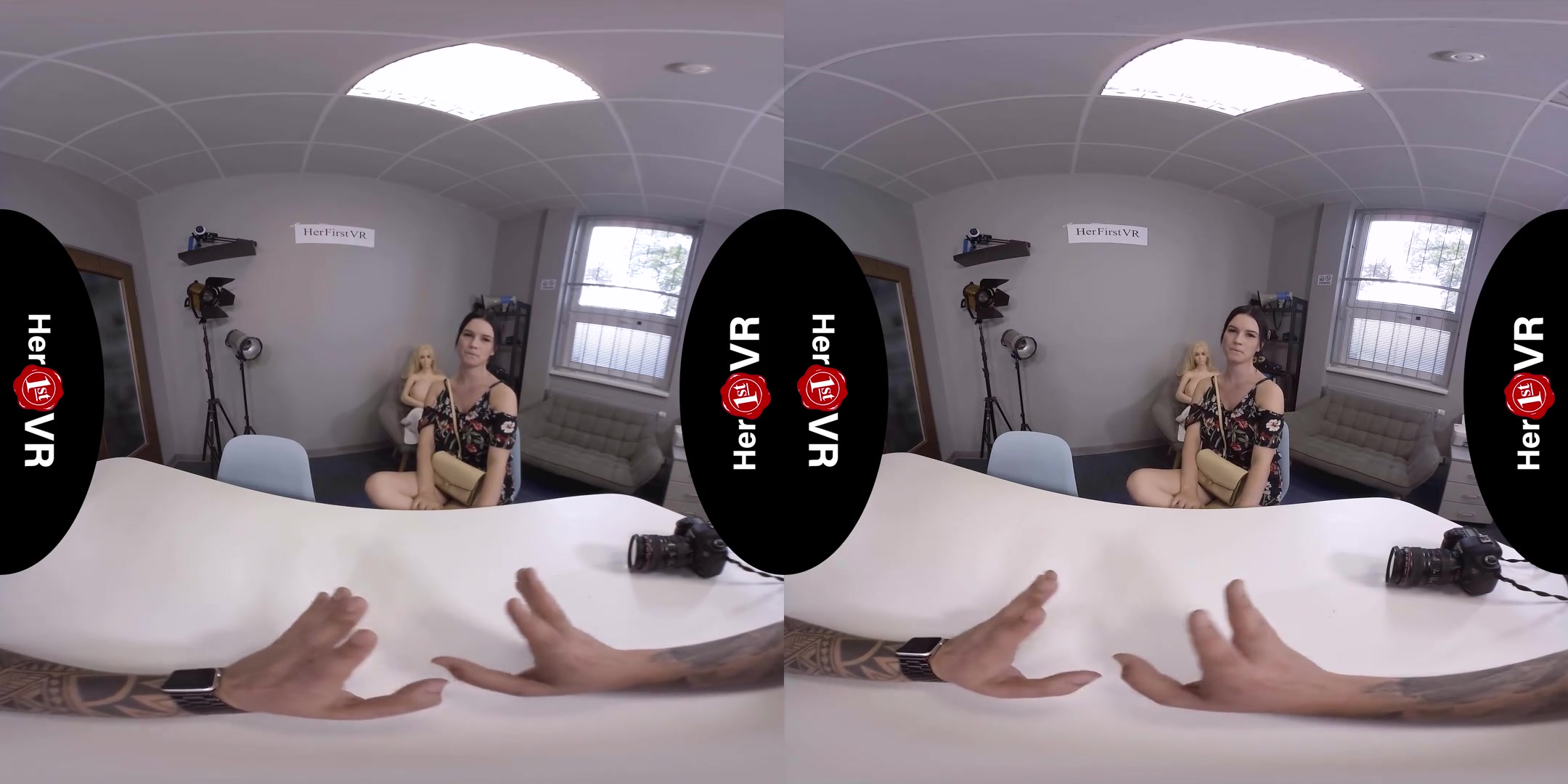 Katarina Rina - VR Casting - Thick Amateur Shaved First Time