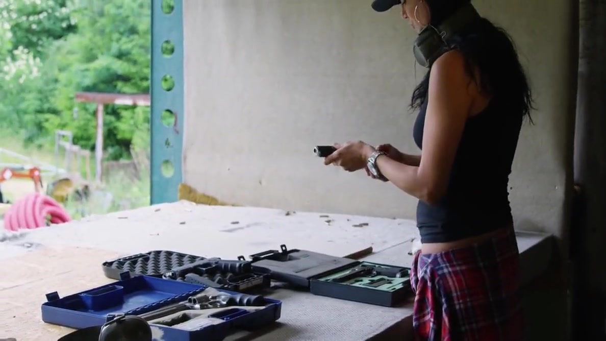 Daniela Kostic Girl With A Big Gun