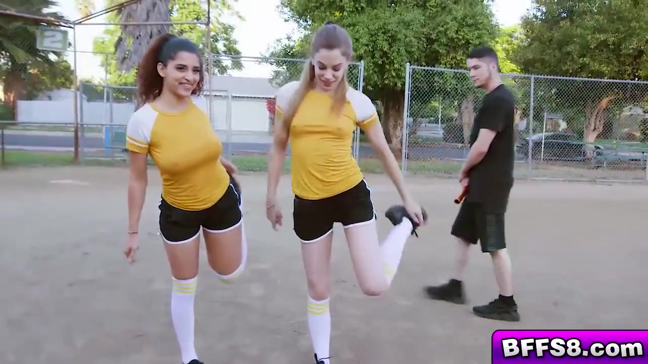 Bobbi And Natalie Kneels Down And Pass Around With Gabriel A