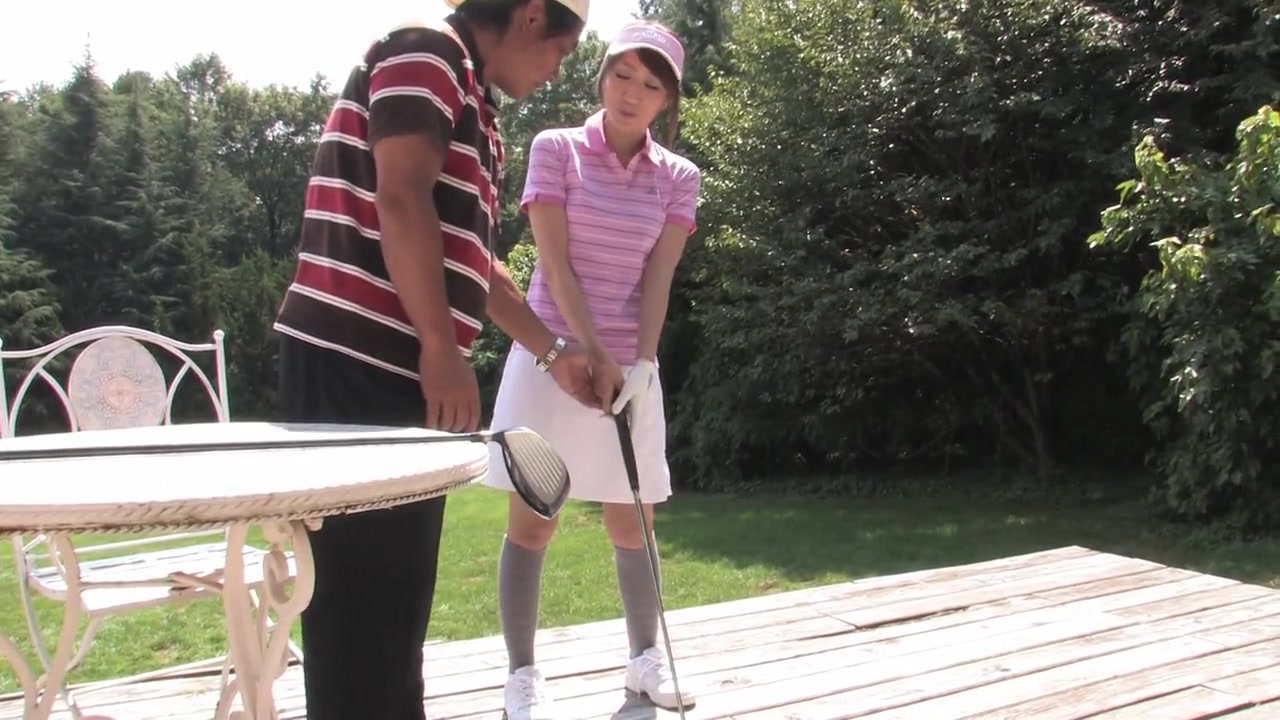 Sweet Japanese girl redefines the rules of golf with a blowjob by Outdoor Fucktivities