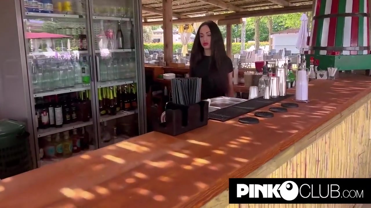 Naughty Bartender Isabella Fucks With Black Customer