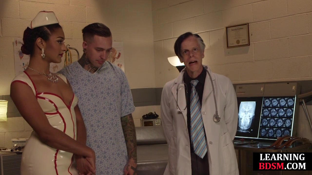 Sexy Uniform slut dominates lucky guy