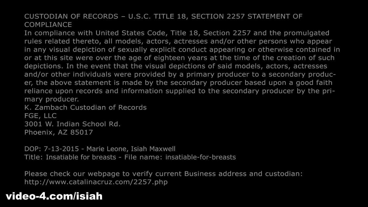 Insatiable For Breasts - Isiah Maxwell XXX