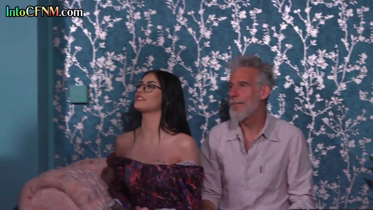 group watching British babe fucked in room next them