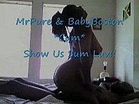 Ebony couple has hot sex