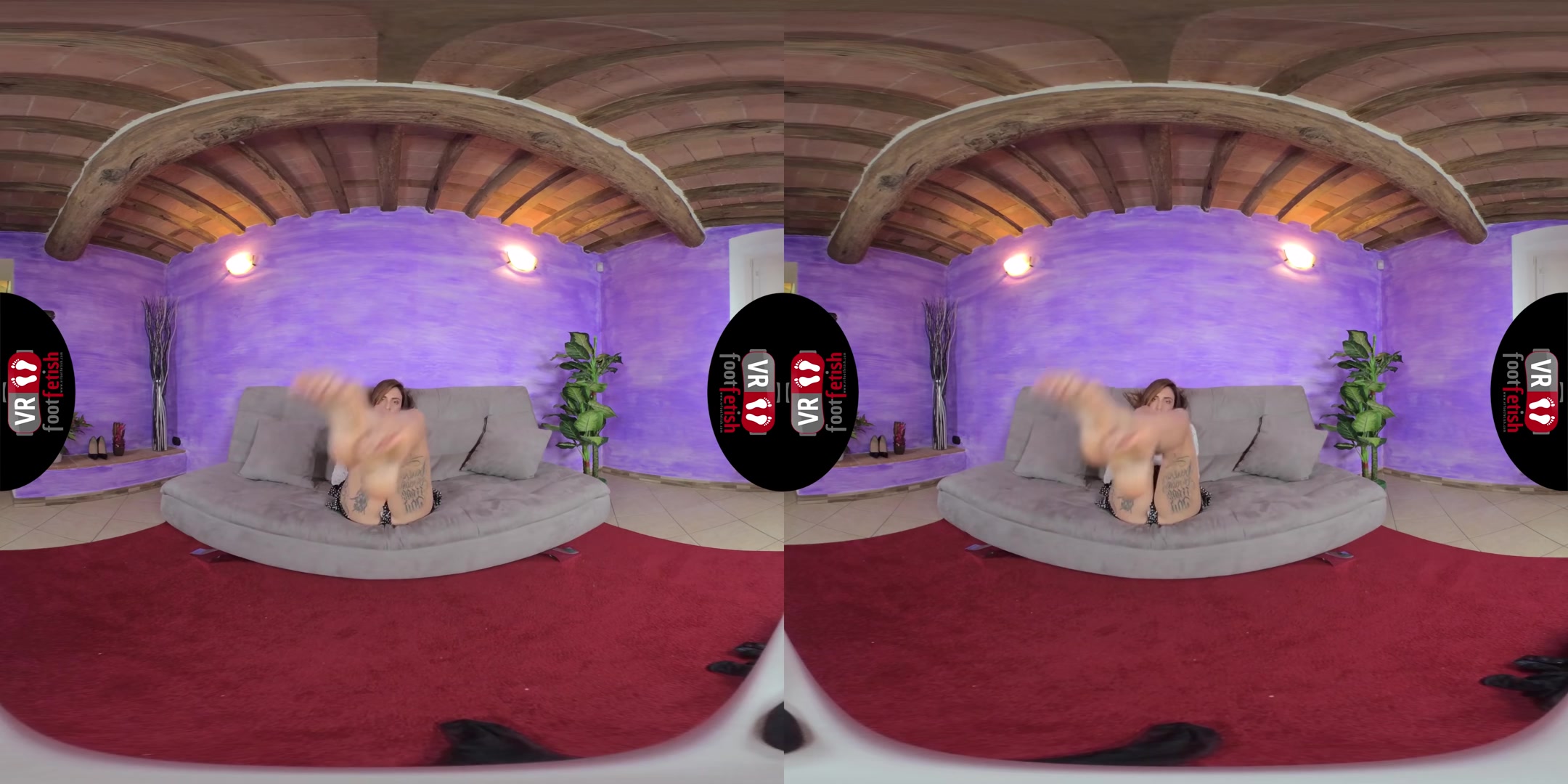 Gorgeously Seductive Aradia Shows Off Her Fabulous Feet - VRFootFetish