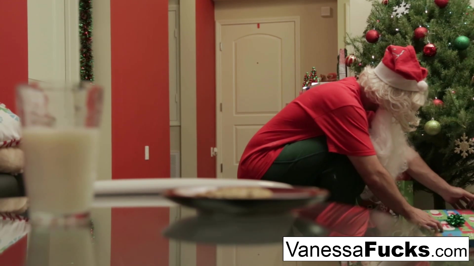 Vanessa Cage in Vanessa Letting Santa Her Tight Wet Pussy - VanessaCage