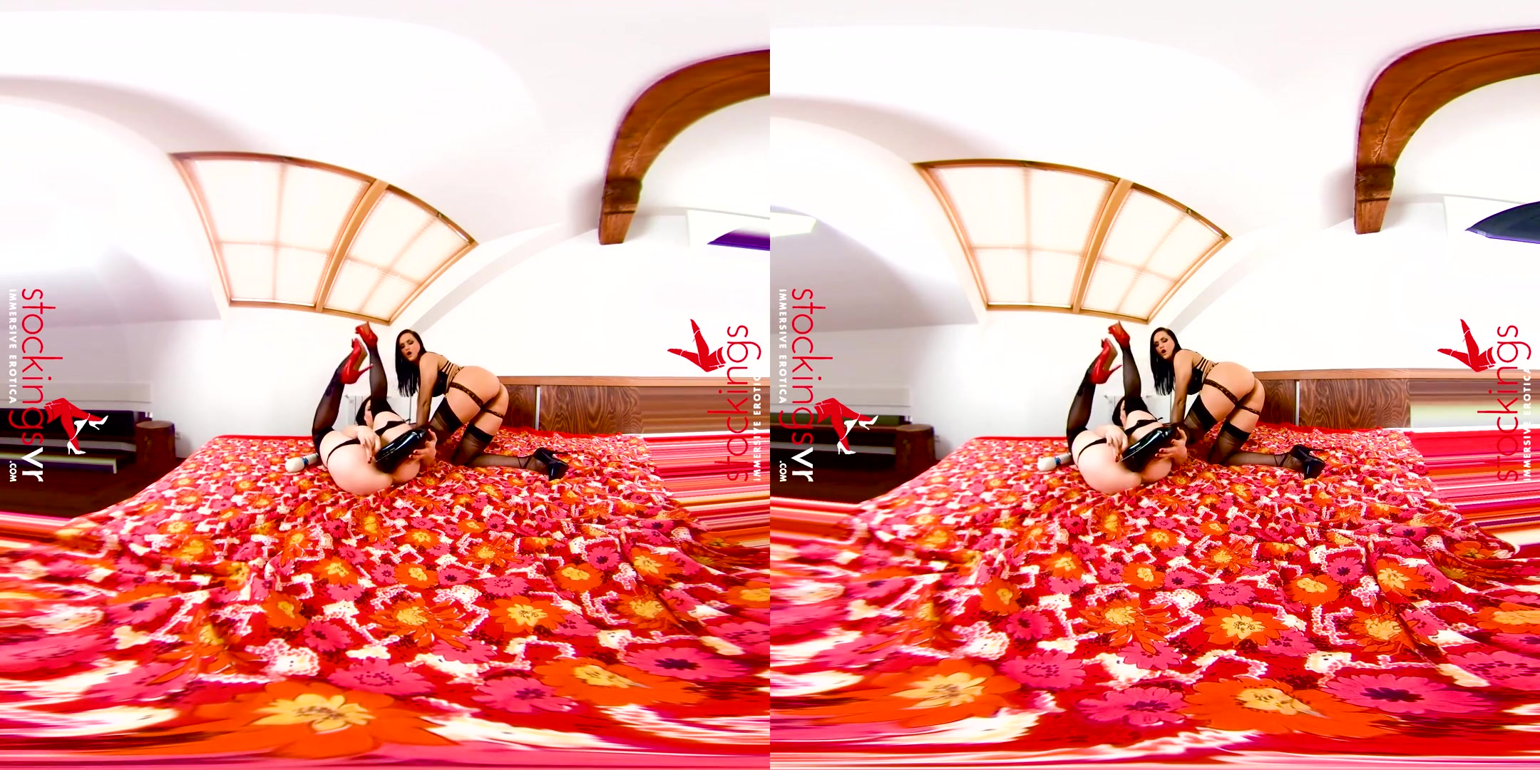 Ally Style & Barbara Bieber in Unleashed - StockingsVR