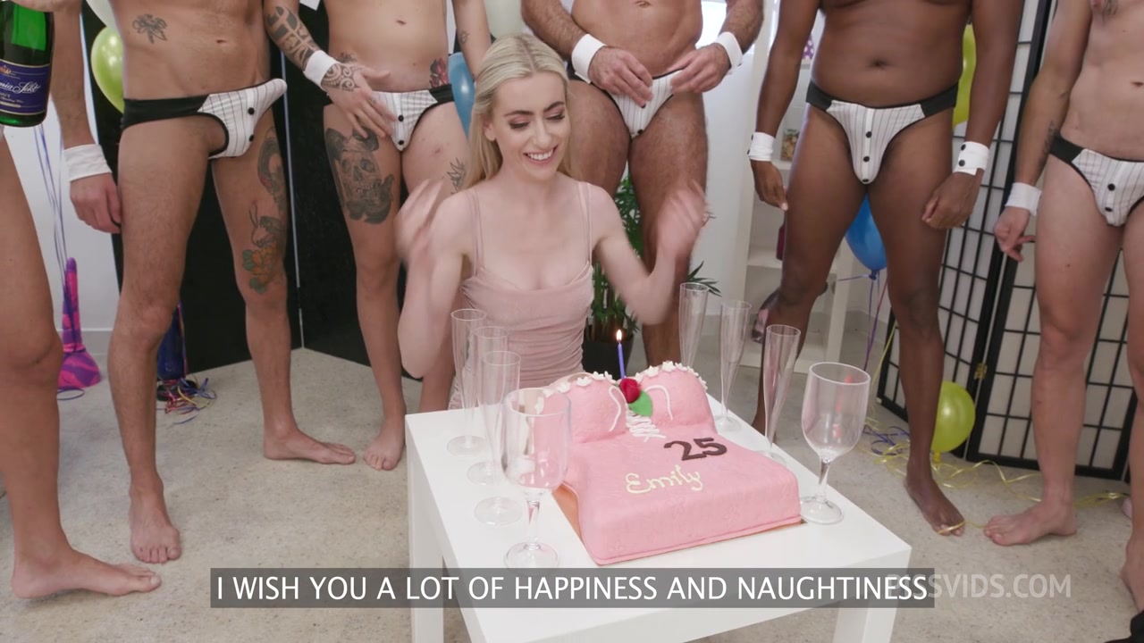 Birthday Party wet, 7on1, Emily Belle, ATM, Balls Deep, DAP, Rough Sex, Big Gapes, Pee Drink, Facial, Swallow GIO2256 - PissVids