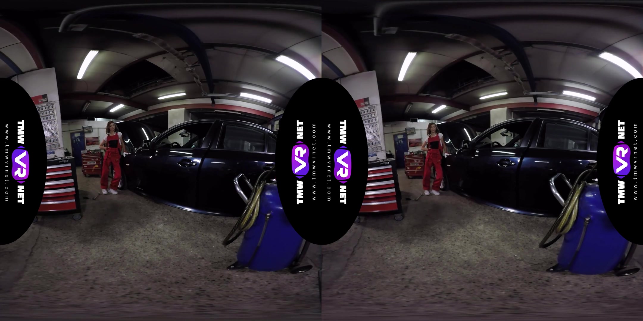 Tera Link in Cute Female Mechanic Plays Solo In The Car Service - TmwVRNet