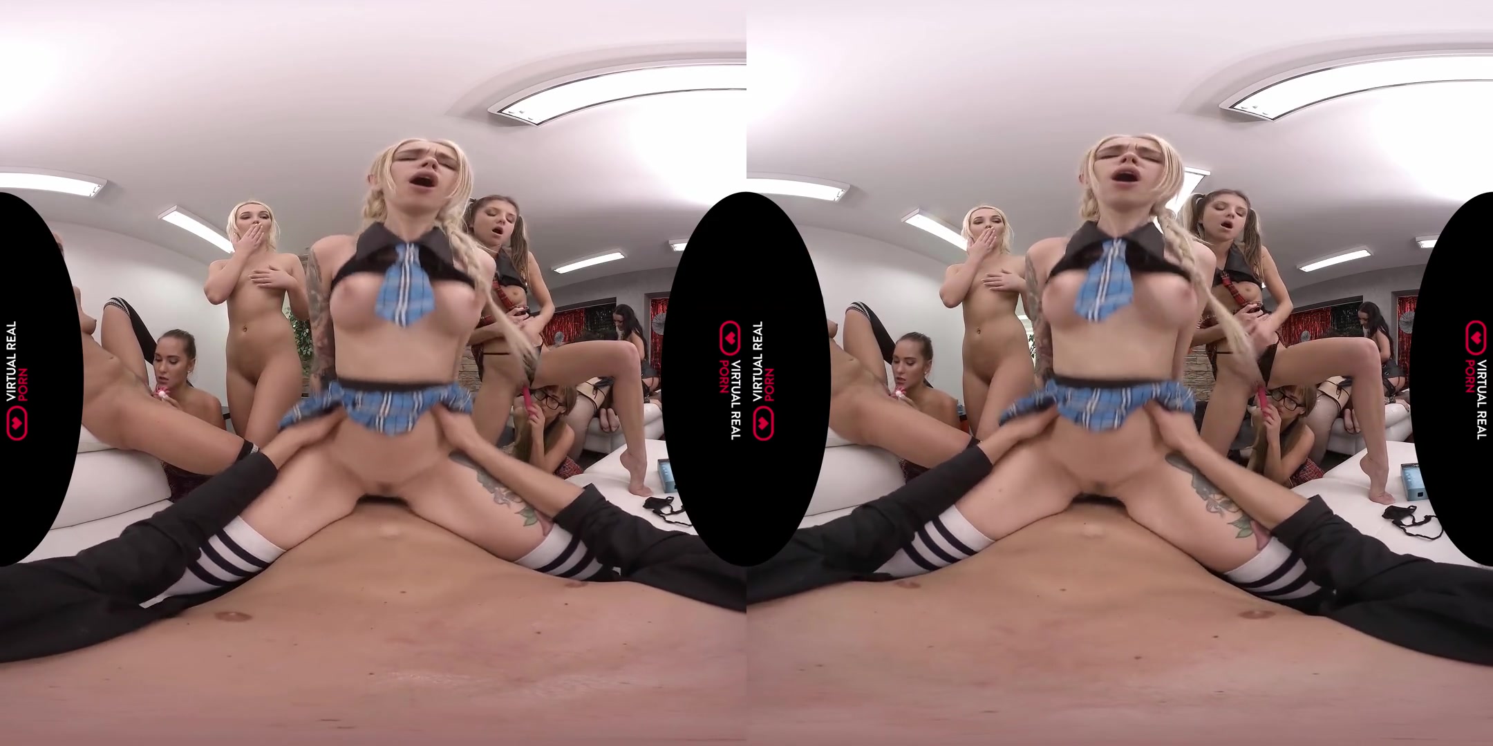 Misha Cross & Lovita Fate & Naomi Bennet & Silvia Dellai & Nicols & Eveline Dellai & Anna Thorne in 12 Girls of Christmas - VirtualRealPorn
