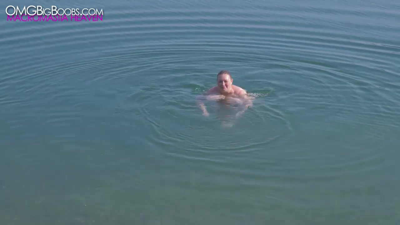 Lily loves naked swimming