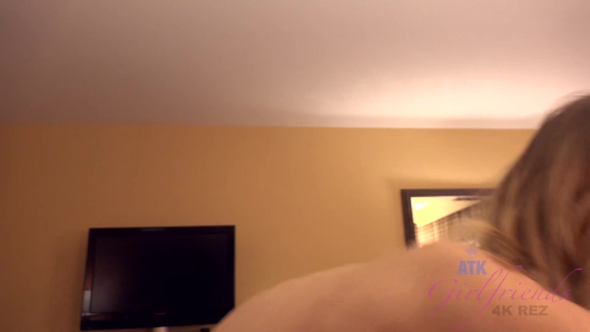 Scarlett Enters The Room In A Pair Of Sexy Bra And Panties