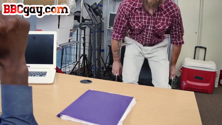 Ir White Bottom Bbc Drilled In Office By Dominant Black Hunk