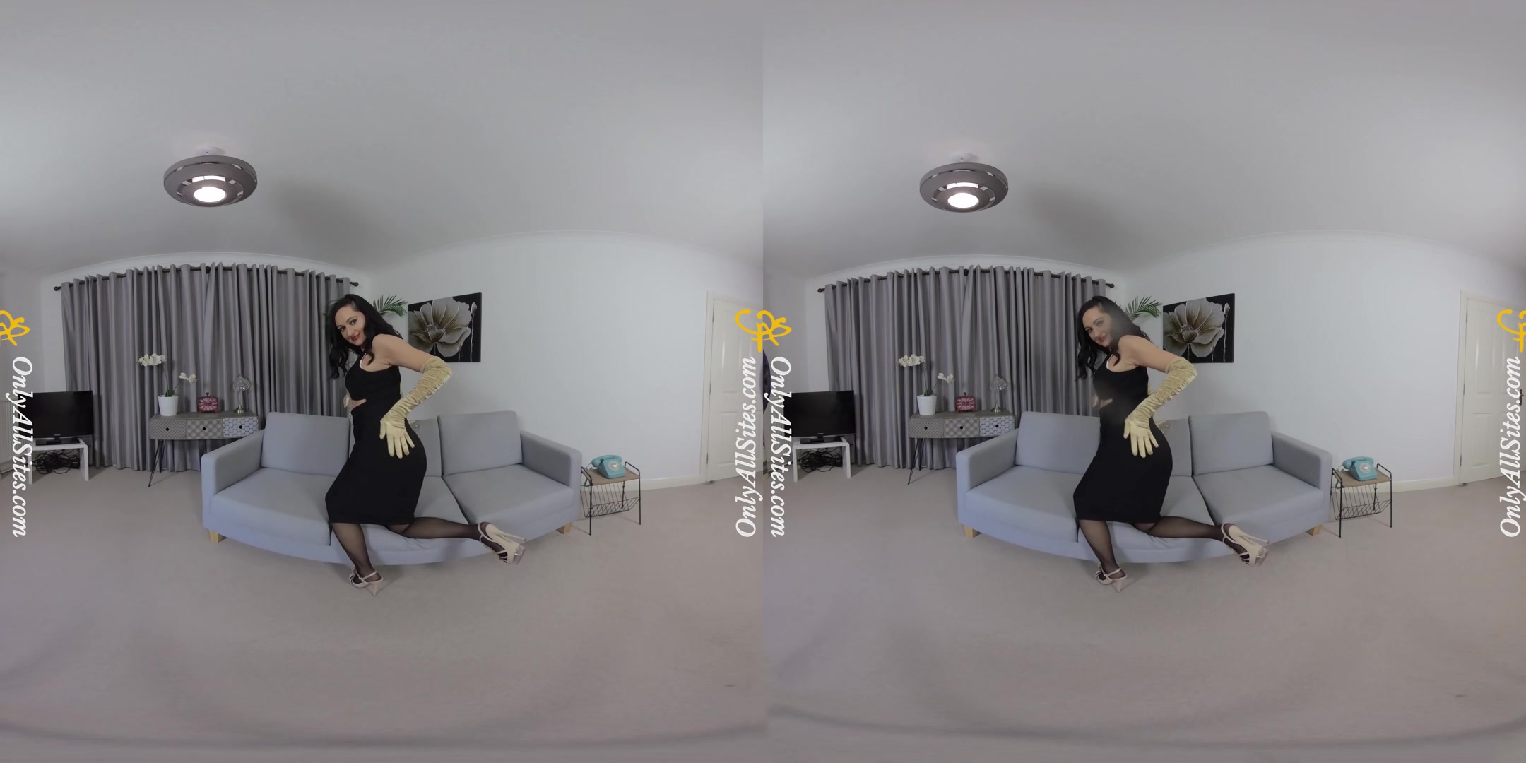 Bonnie - In Black Dress - OnlyTease