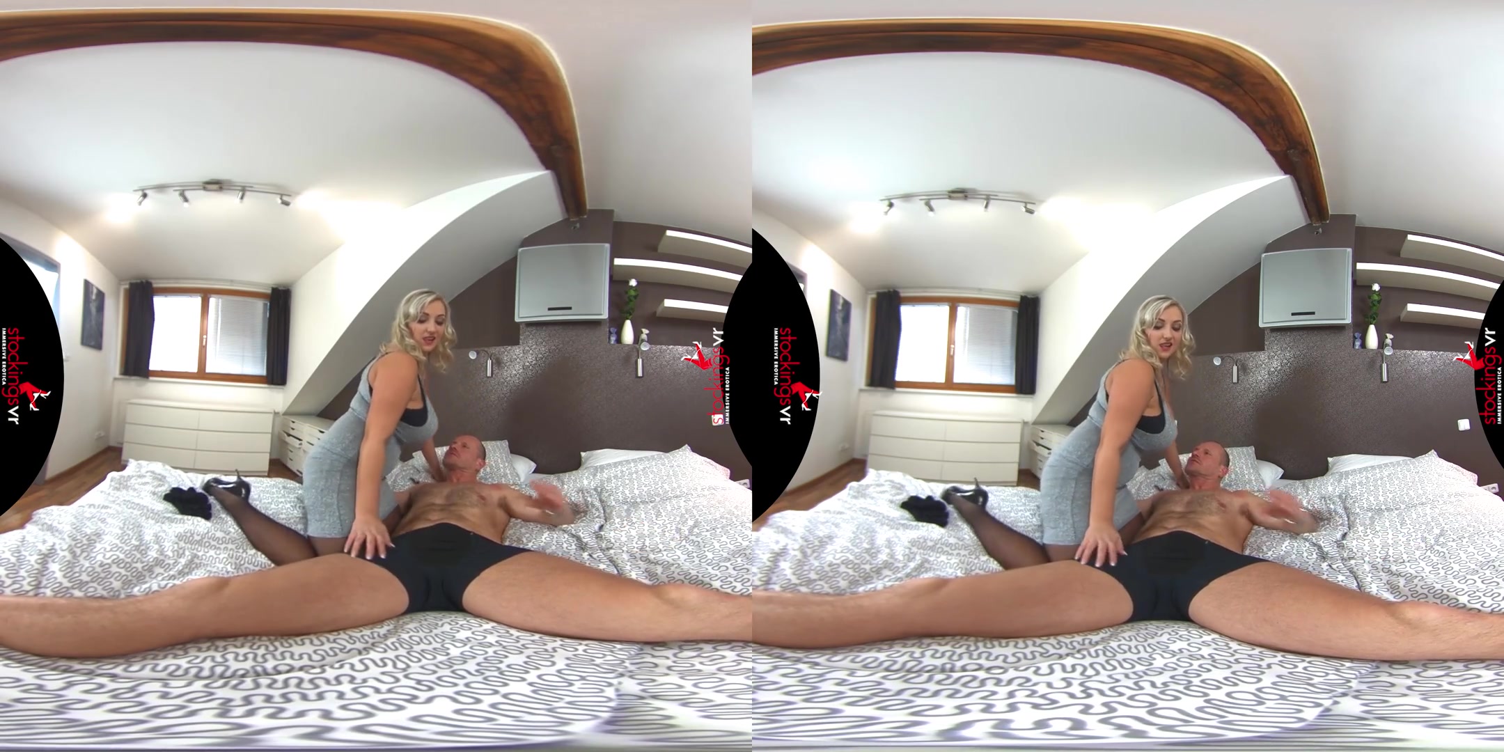 Oral Heat starring Krystal Swift and George Uh - Huge Tits BBW Blonde Pornstar in Stockings