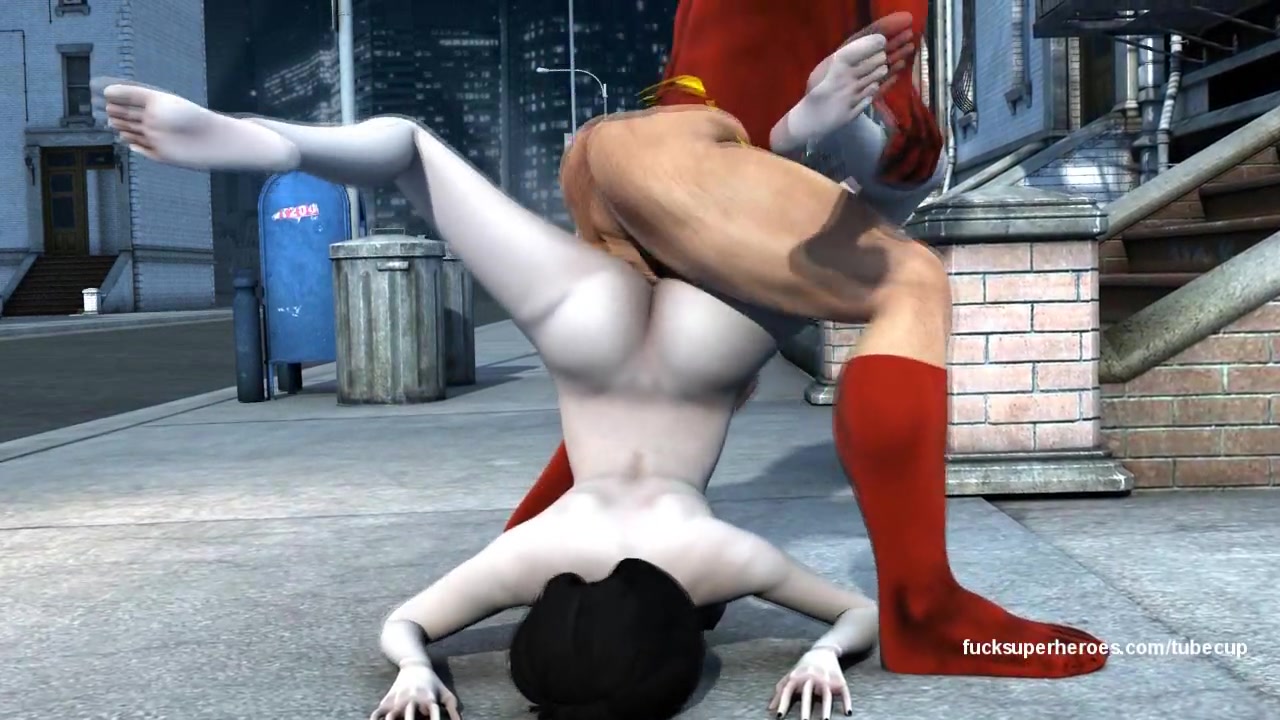 Thick, horny Flash goes after a pretty little cunt
