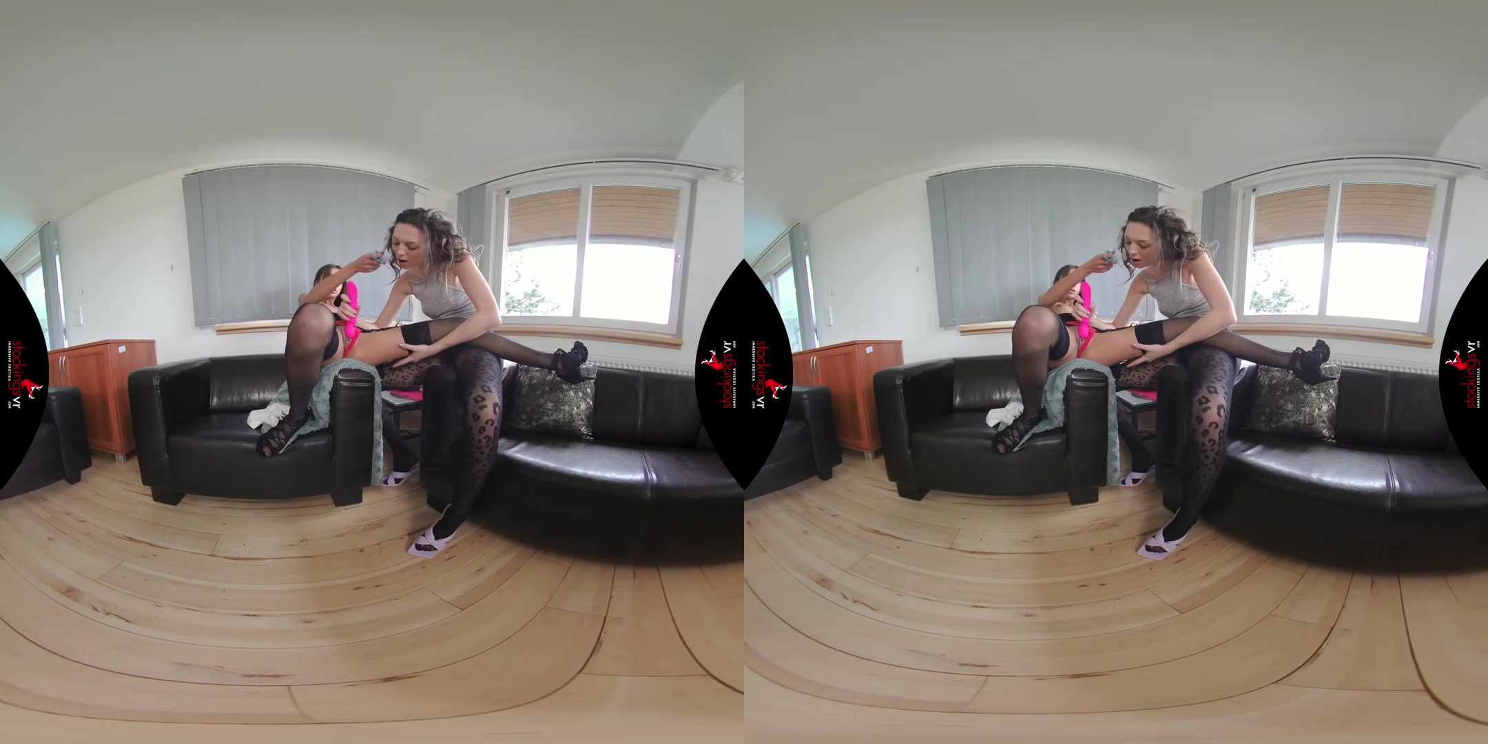 Playful teenager 18+ in stockings starring Isabella Della and Vanessa Alessia