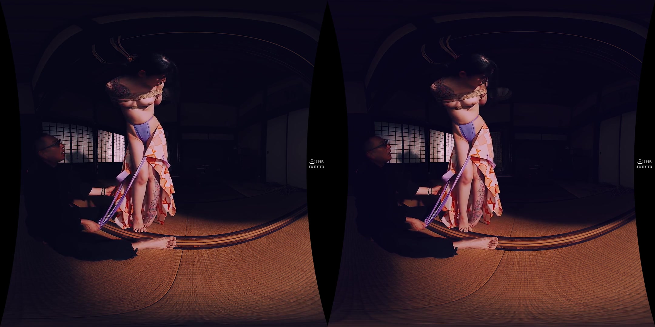 Bondage VR: Twisted Upside Down from Both Legs - JAV BDSM Shibari 3D