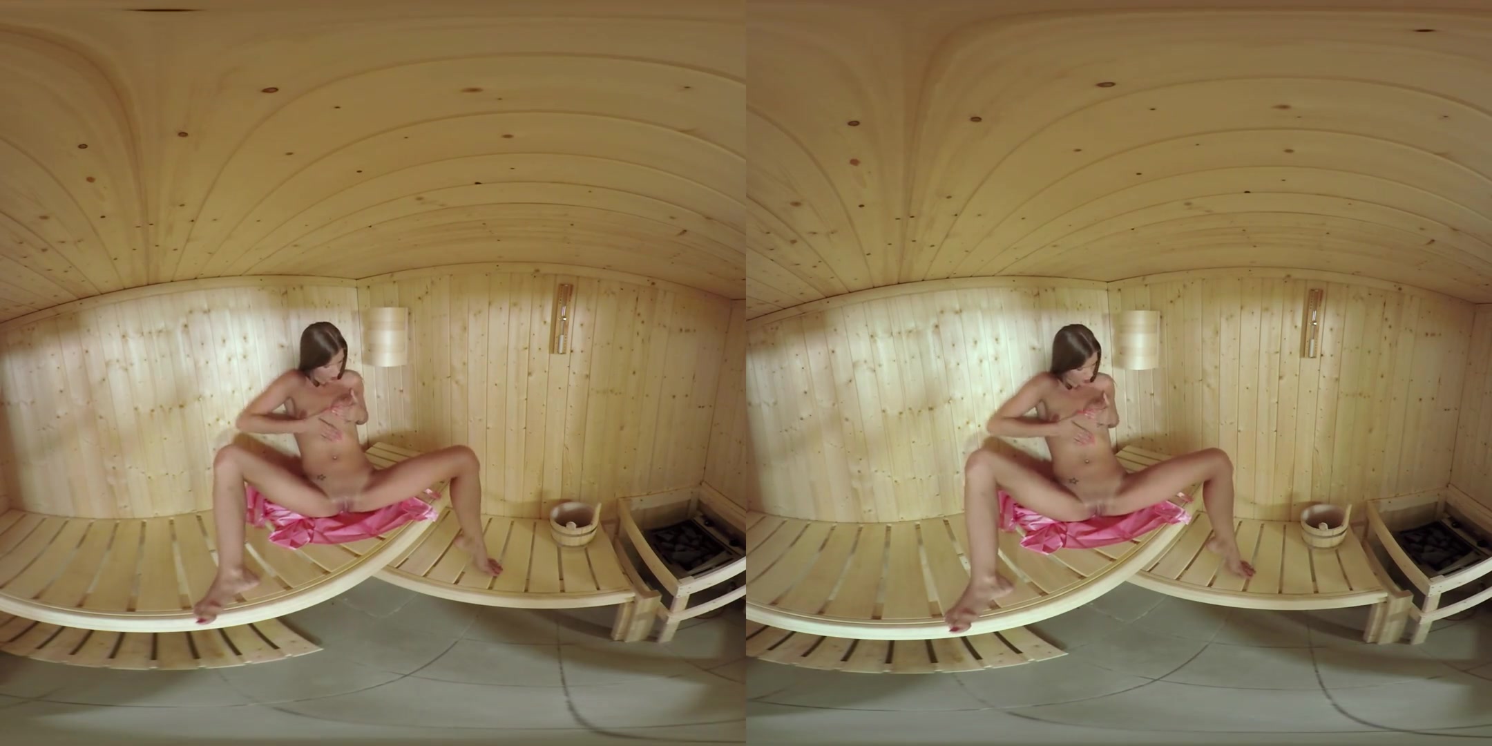 Sara Kay in Sarah Kay Works Up a Sweat in the Sauna - TmwVRNet