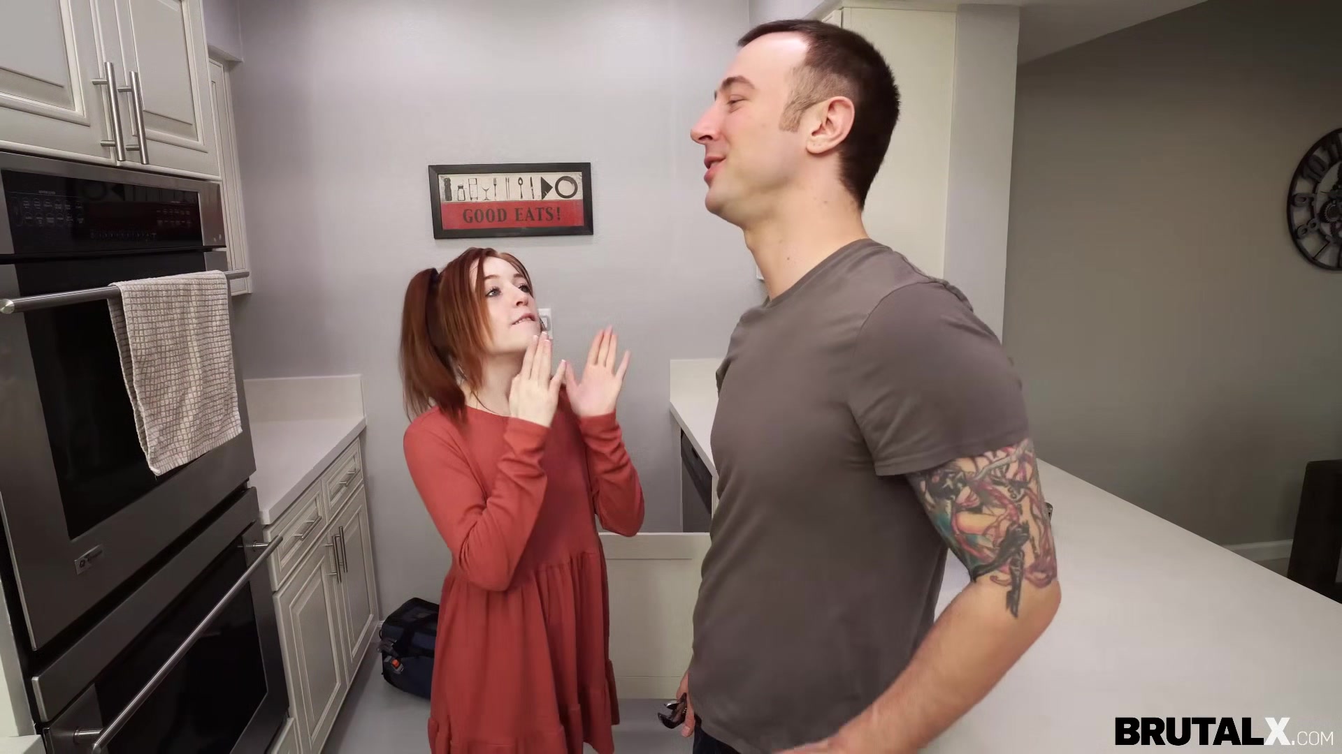 X - Madi Collins - Redhead gets brute-fuck lesson