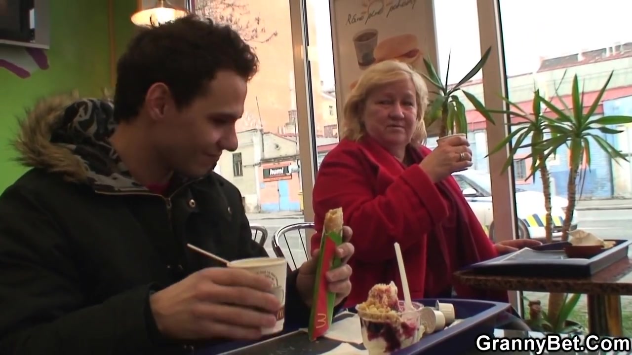 Younger Guy Picks Up Huge 80 Years Old Granny