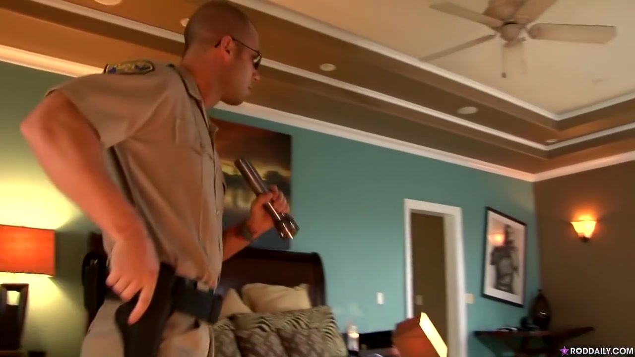Mystery Mans Underwear In Cops Hands With Rod Daily