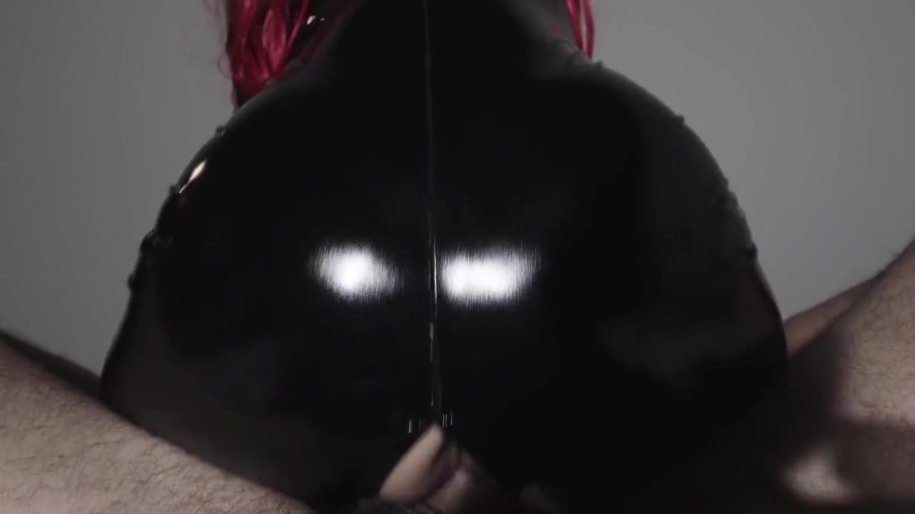I Ride Him In Reverse In My Latex Suit But My Pussy Is Too Tight And He Cant Resist