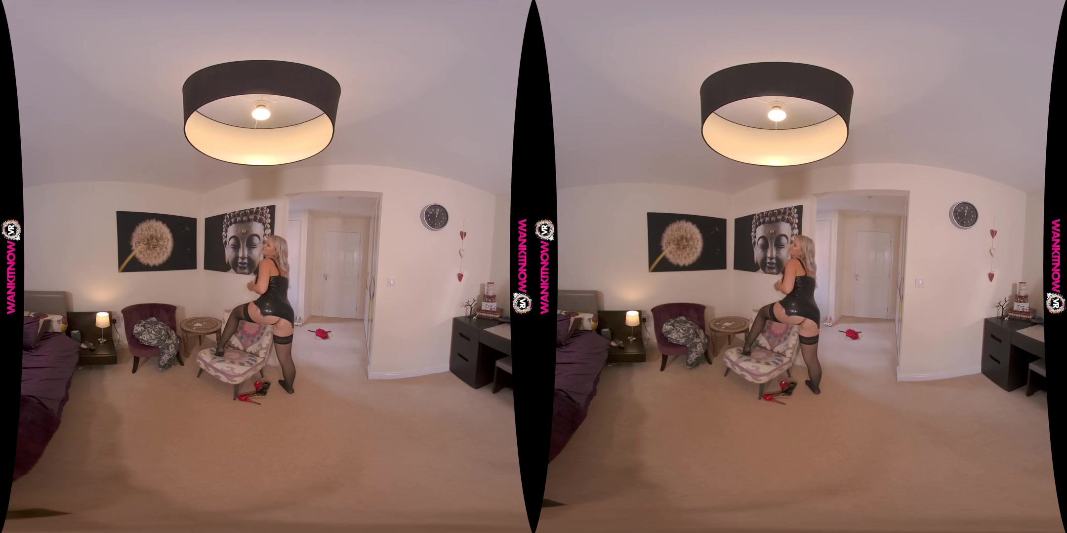 Filthy Assistant - Busty Blonde Solo Striptease
