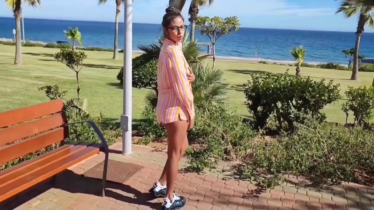 Cute Little Latina Doll Walking Naked Through The City People See Me Masturbating