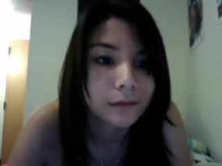 Japanese babe fingered her pussy while watching at my cock