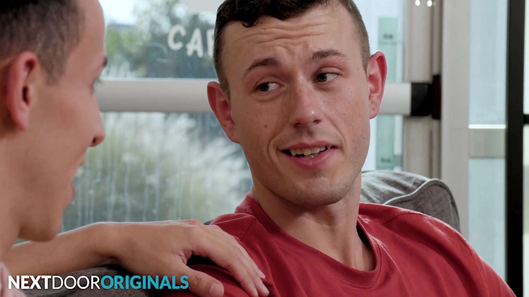 Stressed Out Hunk Waiter Flip Fucks Tatted Colleague