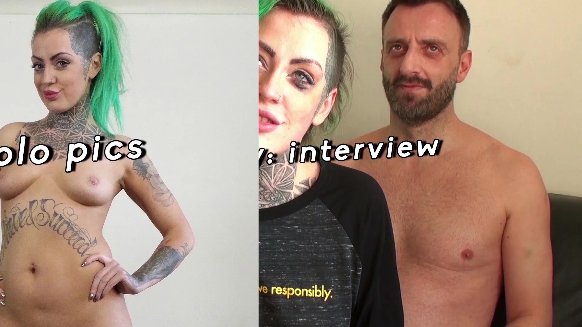 Inked subslut destroyed by maledom before tasting his cum