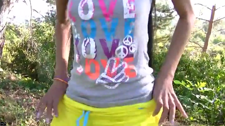Naked in the Wilderness Tiny Trisha gets horny