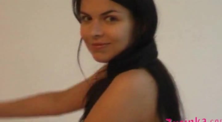 Zuzinka plays with three dildos in many positions