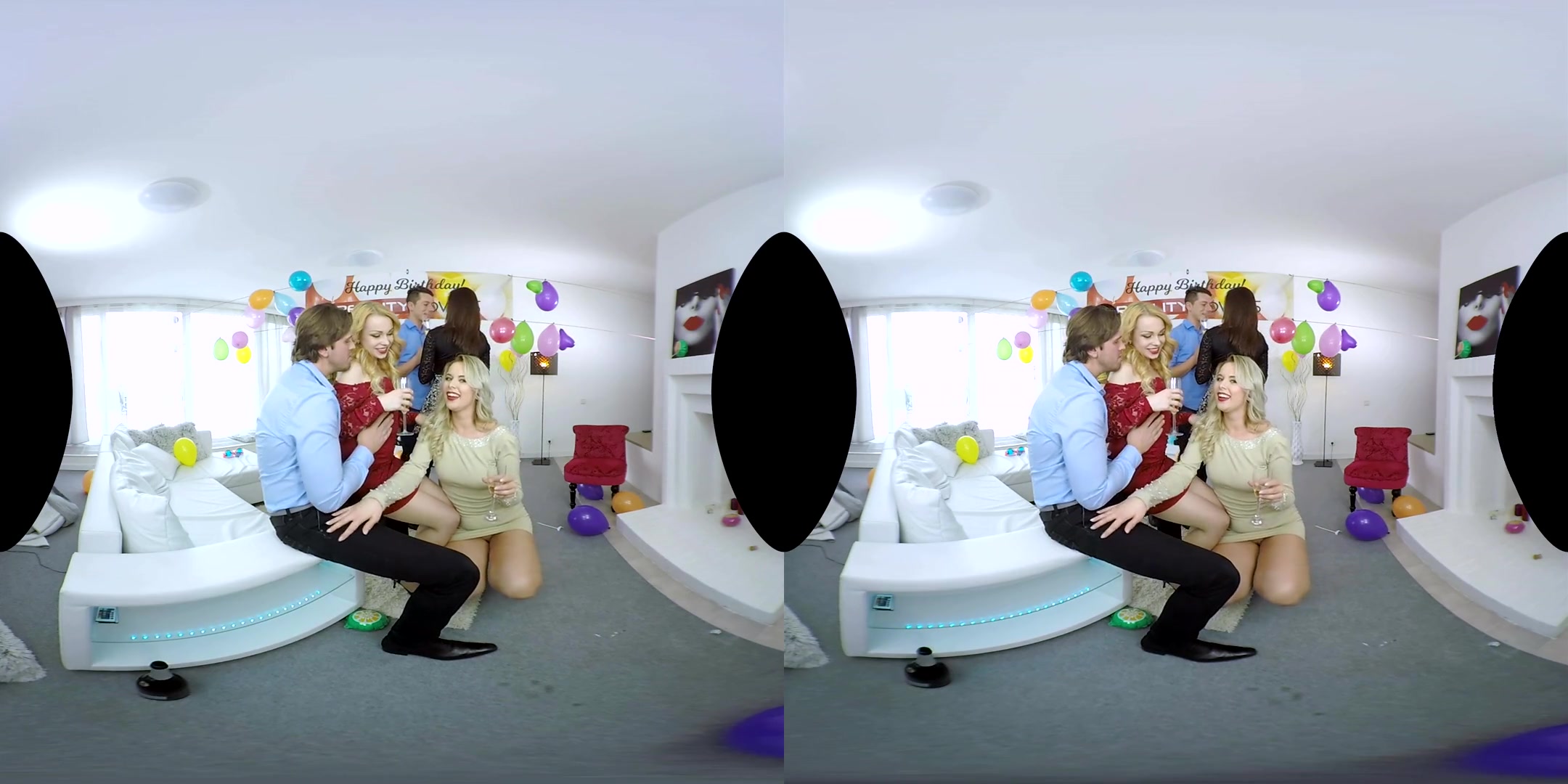 Nikky Dream & Vanessa Decker & Lucia Denvile & Rebeka Black in The Great Birthday Orgy - - RealityLovers