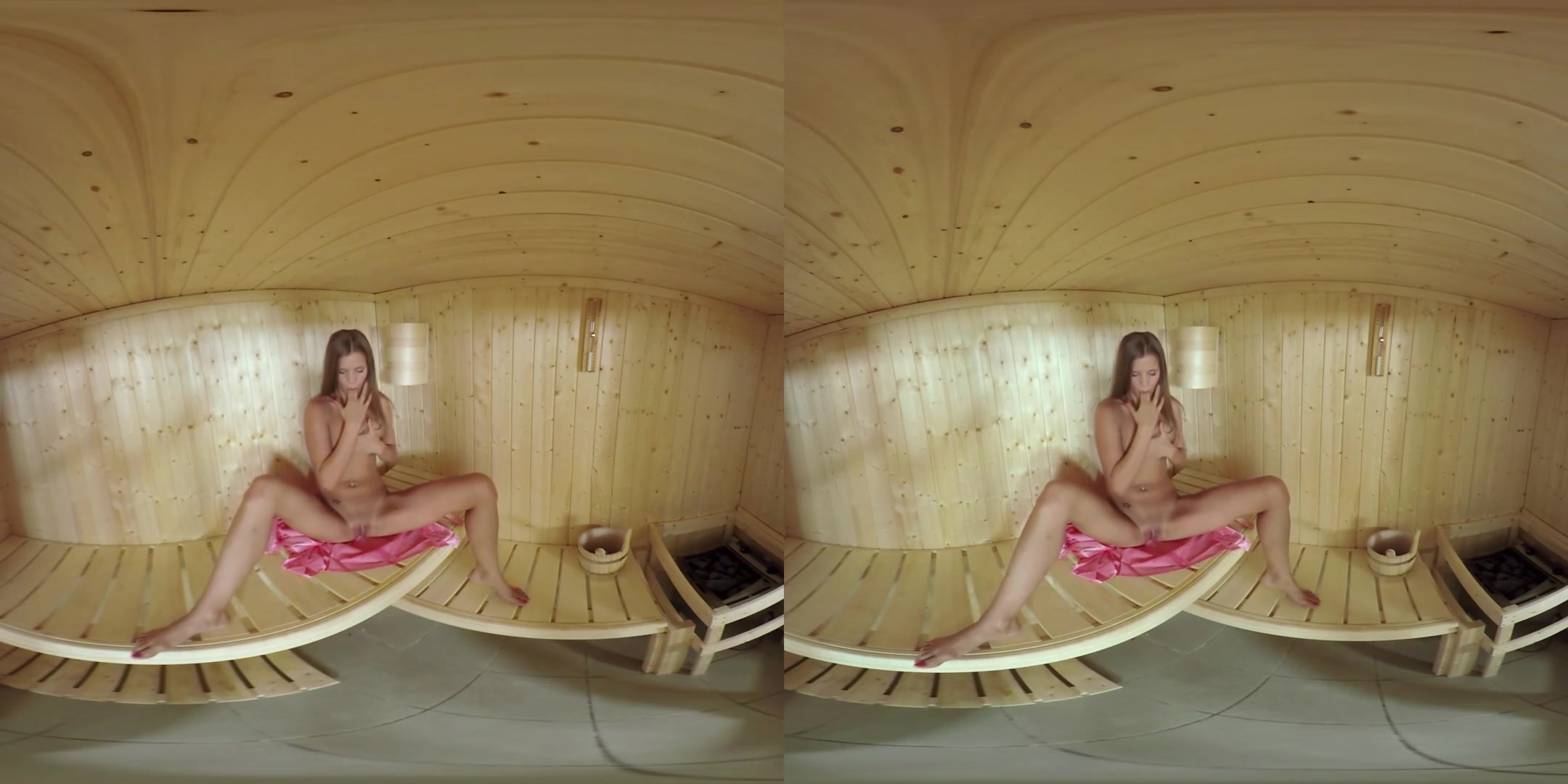 Sara Kay in Sarah Kay Works Up a Sweat in the Sauna - TmwVRNet