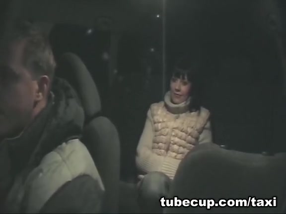 shoots girl earning money for fuck in taxi