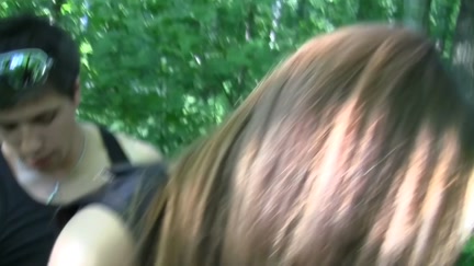 Met with the beauty and screwed in the woods in front of everybody