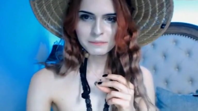 Horny Shemale Wanking Her Dick So Hard On Cam