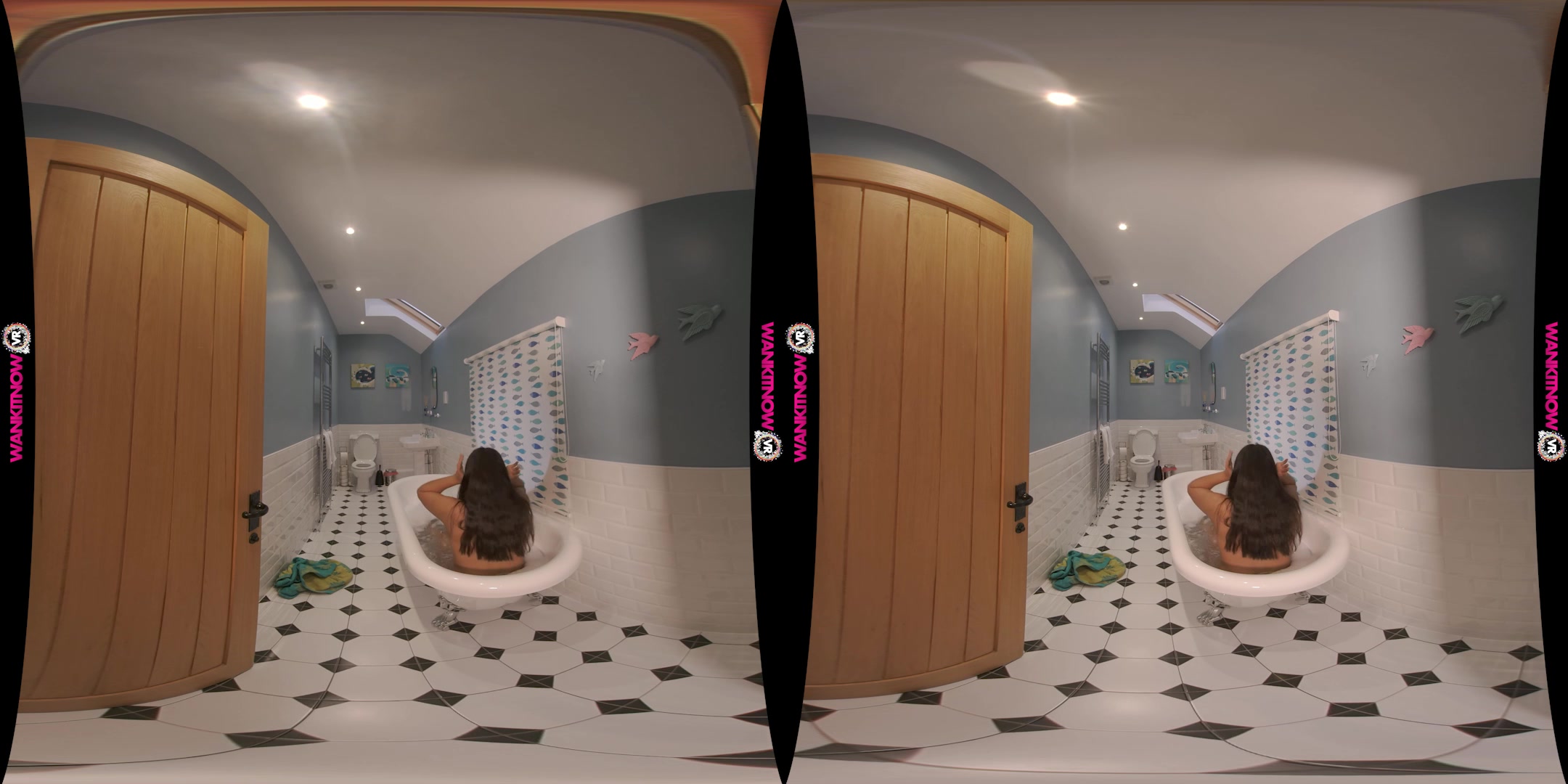 Bath Time Boner featuring Rogue - WankitNowVR
