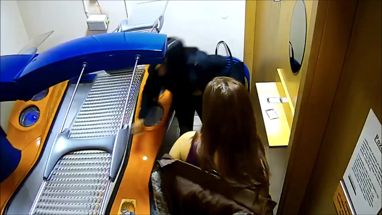 Solarium Cam 2 Girls Masturbates on real Live Solarium