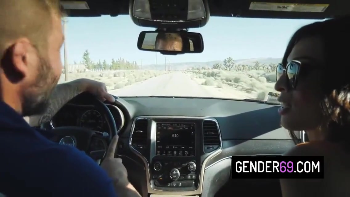 Valentina Mia, Mia Teen And Real Colby Jansen In Sexy Trans Teen 18+ Hitch On A Random Car And Fuck